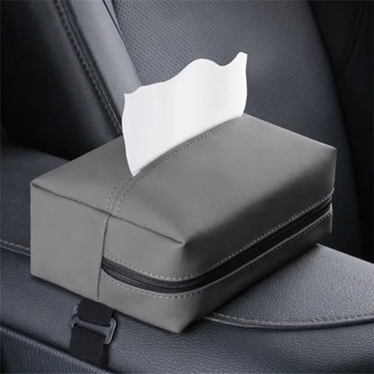 Napa Leather Car Tissue Box Holder Back Seat Headrest Hanging Tissue Box