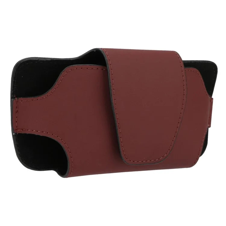 Nappa Texture PU Leather Car Glasses Storage Case Sun Visor Clip Sunglasses Holder