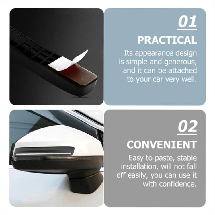 4Pcs Universal Car Door Edge Protector Rearview Mirror Bumper Guard Sticker