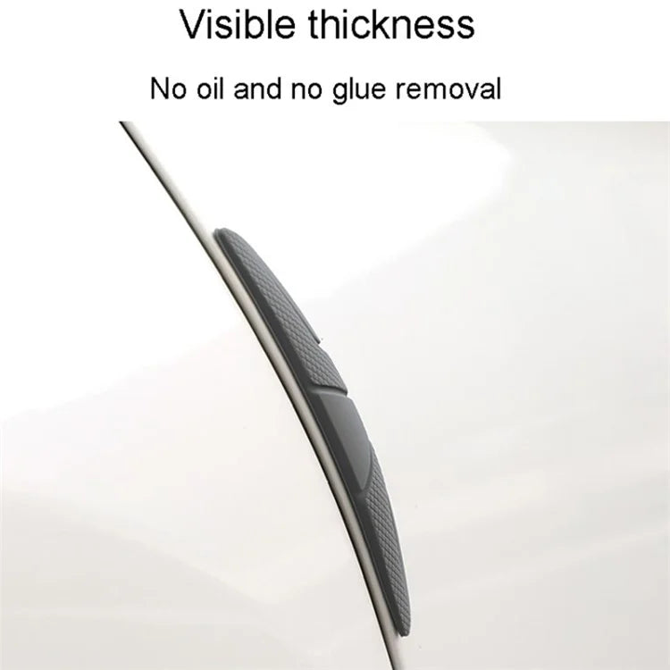 SHAN SHI 7755# 6Pcs Car Door Rearview Mirror Anti-collision Silicone Strips