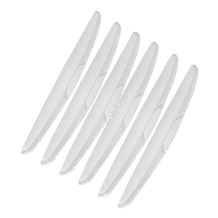SHAN SHI 7755# 6Pcs Car Door Rearview Mirror Anti-collision Silicone Strips
