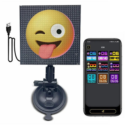 HCZ-01 Car LED Image Display Screen Bluetooth App Control Car Rear Window Message Board