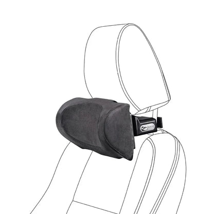 Position Adjustable Car Seat Neck Support Pillow Memory Foam Headrest Cushion