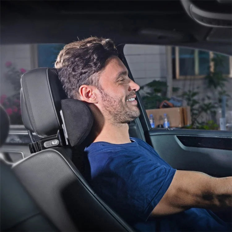Position Adjustable Car Seat Neck Support Pillow Memory Foam Headrest Cushion