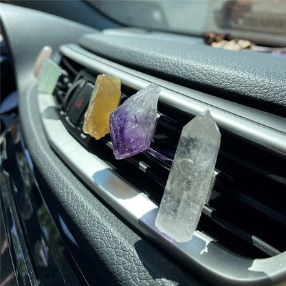 Crystal Stone Car Air Vent Clips Car Decoration Ornament for Women Car Interior Accessory