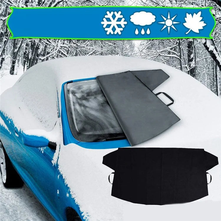 220x140cm 600D Oxford Cloth Thicken Car Front Windshield Waterproof Cover Windscreen Ice Snow Cover