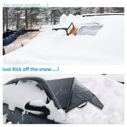 220x140cm 600D Oxford Cloth Thicken Car Front Windshield Waterproof Cover Windscreen Ice Snow Cover