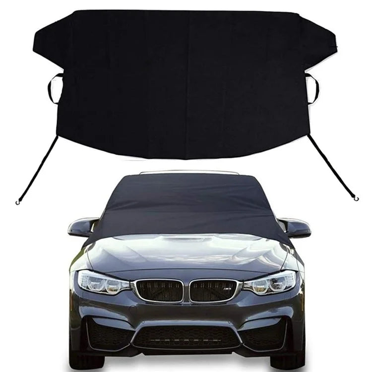 190x107cm 600D Oxford Cloth Thicken Car Front Windshield Waterproof Cover Windscreen Ice Snow Cover