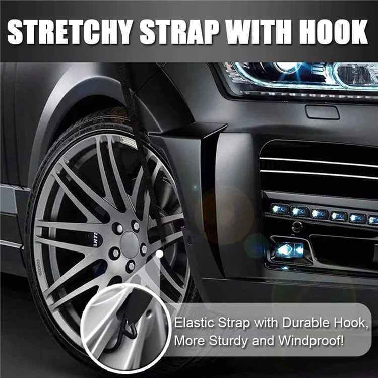 190x107cm 600D Oxford Cloth Thicken Car Front Windshield Waterproof Cover Windscreen Ice Snow Cover