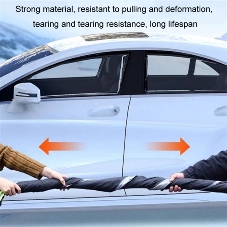 Sedan Car Covers Waterproof Snow Frost Sun Protection Car Case Shield+Yellow