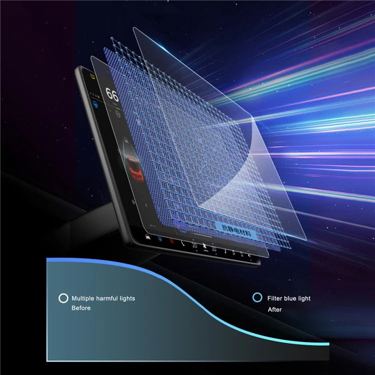 For Tesla Model 3 / Y HD Clear Car Display Navigation Screen Protector Tempered Glass Film