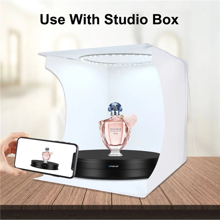 PULUZ PU3131 30cm Speed Control Turntable ABS+PC Display Stand Shooting Prop Turntable