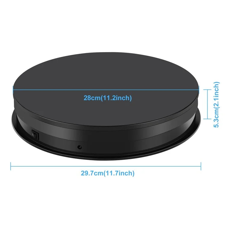 PULUZ PU3131 30cm Speed Control Turntable ABS+PC Display Stand Shooting Prop Turntable