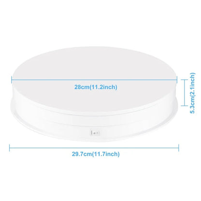 PULUZ PU3131 30cm Speed Control Turntable ABS+PC Display Stand Shooting Prop Turntable