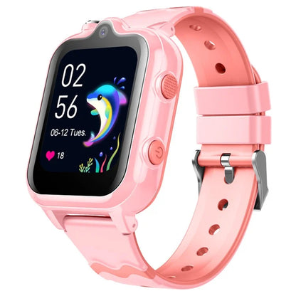 D35-C 4G Phone Kids Smart Watch GPS Tracker Two-Way Video Call Dual-Lens Watch for Children