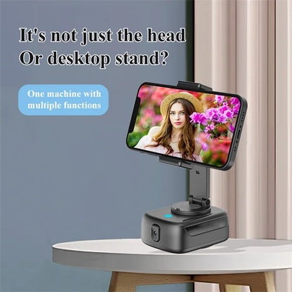 Q11 Auto Face Tracking 360-Degree Rotation Camera Phone Clip Mount Camera Portable Charger