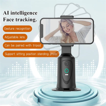 Q9 360 Degrees Rotation Smart AI Follow Gimbal Face Tracking Phone Camera Holder Photography Stand