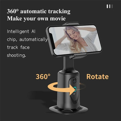 Q9 360 Degrees Rotation Smart AI Follow Gimbal Face Tracking Phone Camera Holder Photography Stand