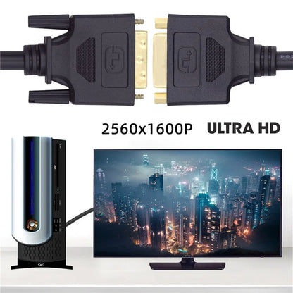 DB-005 50cm DVI 24+1 Male to Female Extension Cable DVI-D Dual Link Digital Video for Monitor