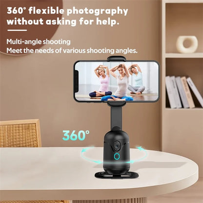 Q7 Intelligent Folding Gimbal Stabilizer 360-Degree Face Tracking Handheld Stabilizer 3-Axis Phone Gimbal Holder for Live Streaming