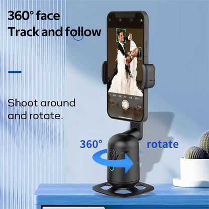 Q7 Intelligent Folding Gimbal Stabilizer 360-Degree Face Tracking Handheld Stabilizer 3-Axis Phone Gimbal Holder for Live Streaming