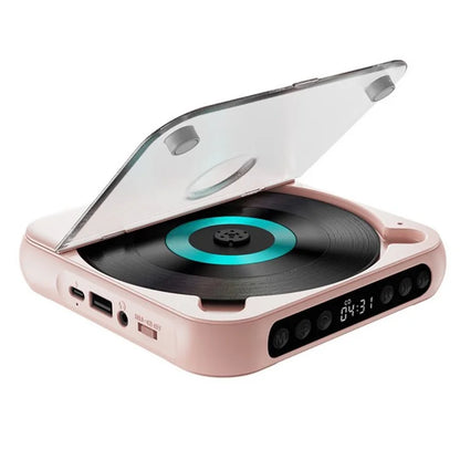 KC-918 CD Player with LCD Screen Portable Bluetooth Speaker Audio Repeater for Home Car