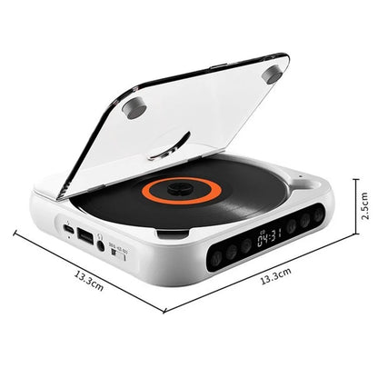 KC-918 CD Player with LCD Screen Portable Bluetooth Speaker Audio Repeater for Home Car