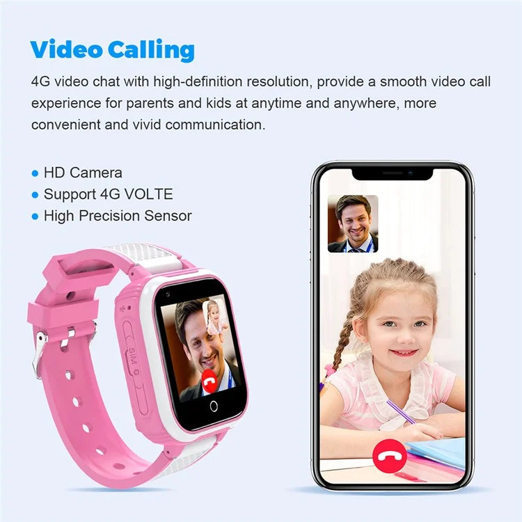 DH9S 1.4-inch Kids 4G Smart Watch Video Calling SOS GPS Positioning Camera Watch, European Version