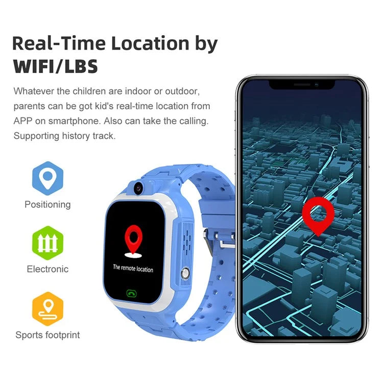 DH15 1.4-Inch Screen Voice Call Kids Smart Bracelet SOS 4G Phone Watch for Children