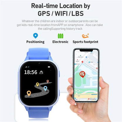 D1 Kids Smart Bracelet 1.85-Inch SOS 4G Children Voice Call SOS Function Phone Watch (1+8G)