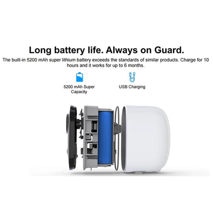 HUBVIEW CG6 IP65 Waterproof Outdoor Surveillance Camera Remote Baby Monitor, with 64GB Memory Card