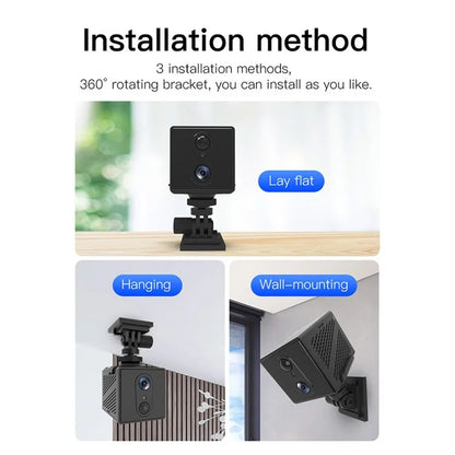 Okam App 3.0MP Wireless Night Vision Camera Home Security Mini Indoor WiFi Camera, No Memory Card