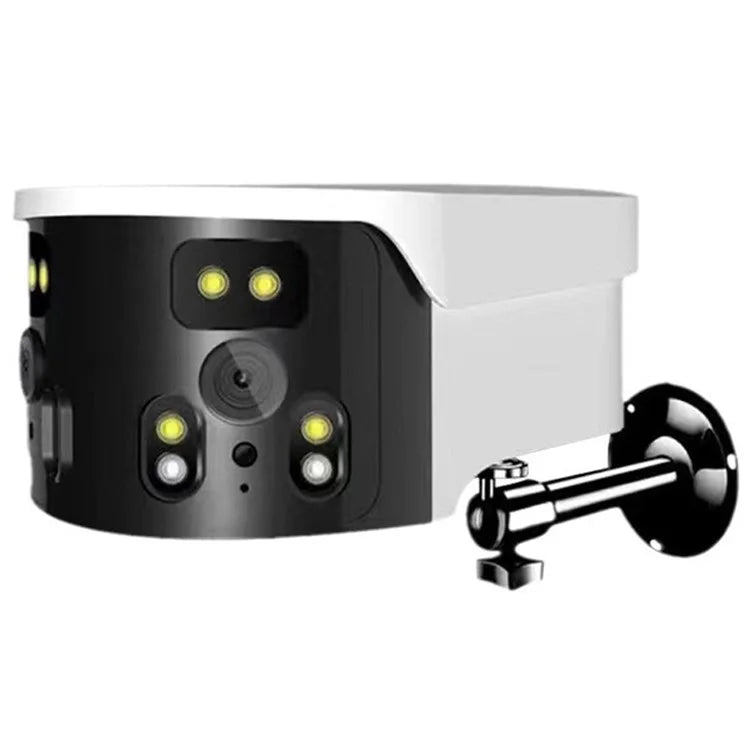WiFi 180-Degree Wide Angle Dual Lens Camera Motion Detection Alarm Home Security Camera, No Memory Card