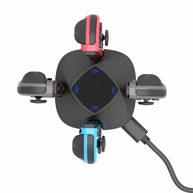 TOPWOLF HS-SW139 For Nintendo Switch / Switch OLED Joy-Con Controllers 4-in-1 Charging Dock Station