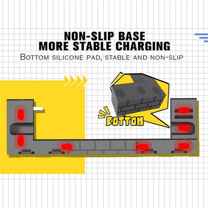 TOPWOLF HS-SW488 For Nintendo Switch / Switch OLED Joy-Con Controllers Charging Dock Game Card Holder