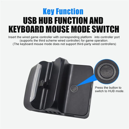 TOPWOLF For Nintendo Switch / Switch OLED Game Console Charging Base TV Screen Projection Video Converter