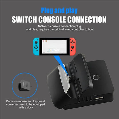TOPWOLF For Nintendo Switch / Switch OLED Game Console Charging Base TV Screen Projection Video Converter
