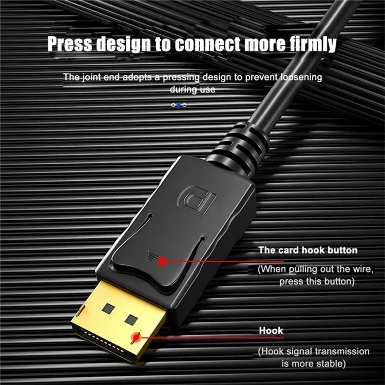 MINDPURE DP001 1.5m 3D Video Displayport 1.2 Cable 4K / 60Hz 2K / 144Hz DP to DP Cord