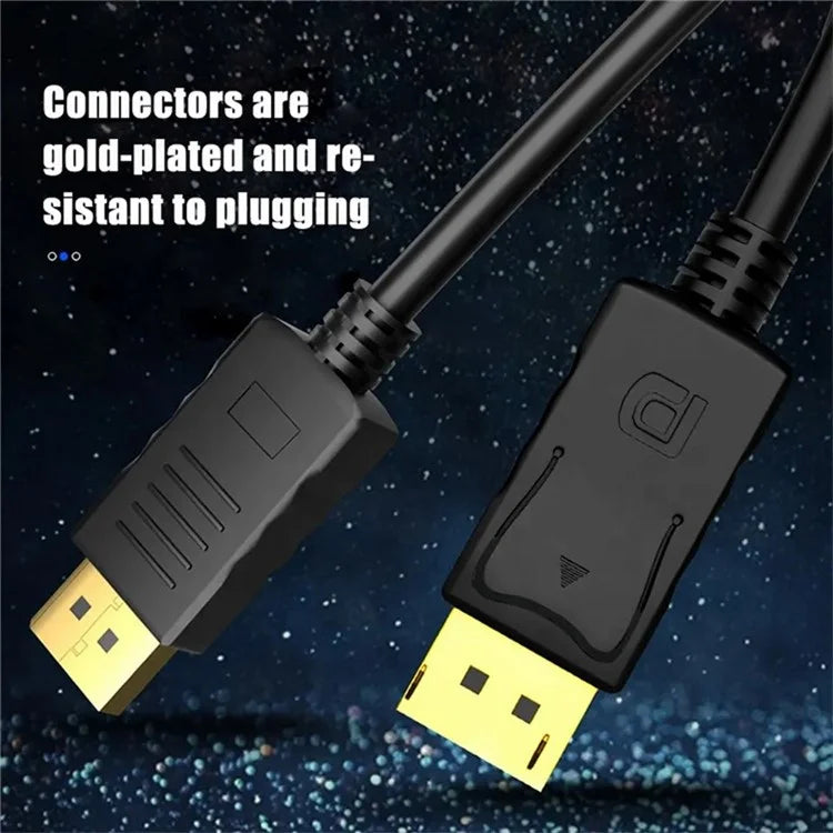 MINDPURE DP001 1.5m 3D Video Displayport 1.2 Cable 4K / 60Hz 2K / 144Hz DP to DP Cord