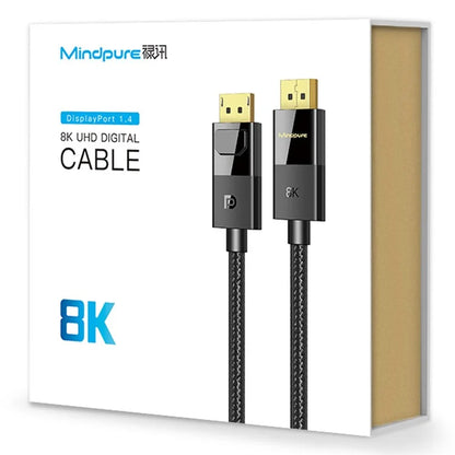 MINDPURE DP002 1m Displayport 1.4 Cable 32.4Gbps 8K 60Hz DP to DP Male to Male Wire