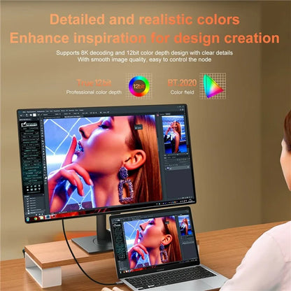 MINDPURE USB Type-C to DisplayPort DP 1.4 Cable 8K 60Hz Converter Wire Support Dynamic HDR