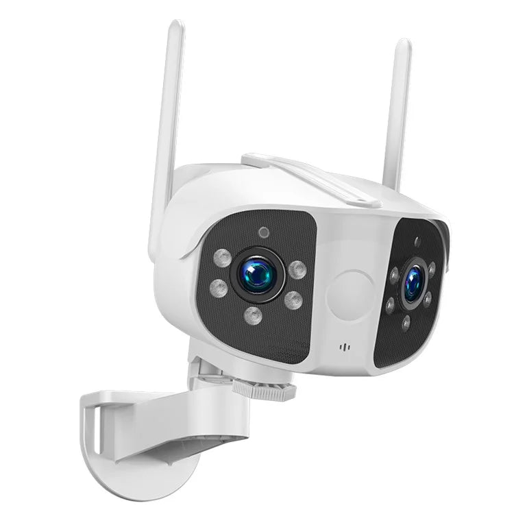 K13 Dual-lens Panoramic View Motion Detection Night Vision Camera Support Two-way Intercom