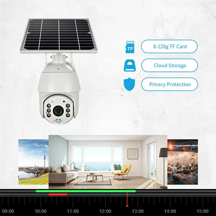 Q3 Solar Camera 1080P HD Night Vision WiFi Camera Outdoor Wireless Surveillance Camera (Global Version)