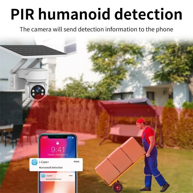 Q2 EU Version 4G Camera 2MP Home Remote Monitor Solar Security Camera
