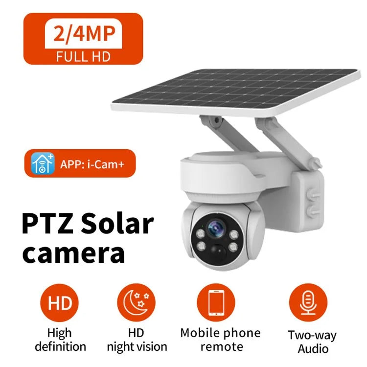 Q2 EU Version 4G Camera 2MP Home Remote Monitor Solar Security Camera