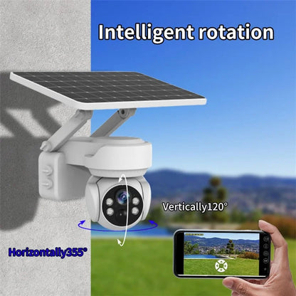 Q2 EU Version 4G Camera 2MP Home Remote Monitor Solar Security Camera