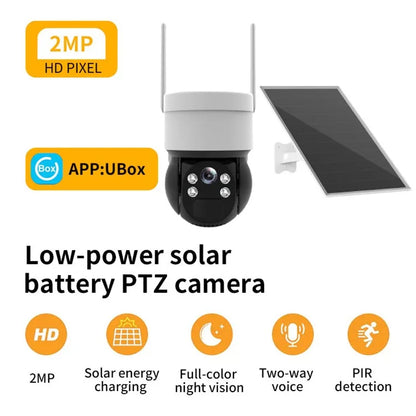 Q4Z 2MP Solar-Powered Camera Wireless WiFi Remote Surveillance Camera