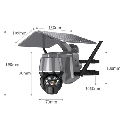 Q7 4MP Outdoor Motion Detection Wireless Solar PTZ Camera, WiFi Version