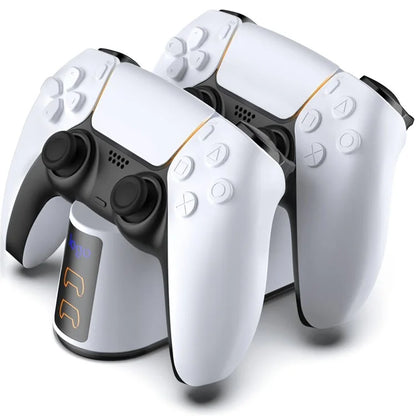 DSP-828 For Sony PS5 Game Controller Dual Charger Dock LED Light Fast Charging Station