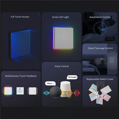 SONOFF TX Ultimate Smart Touch Wall Switch with WiFi and eWeLink-Remote Compatibility